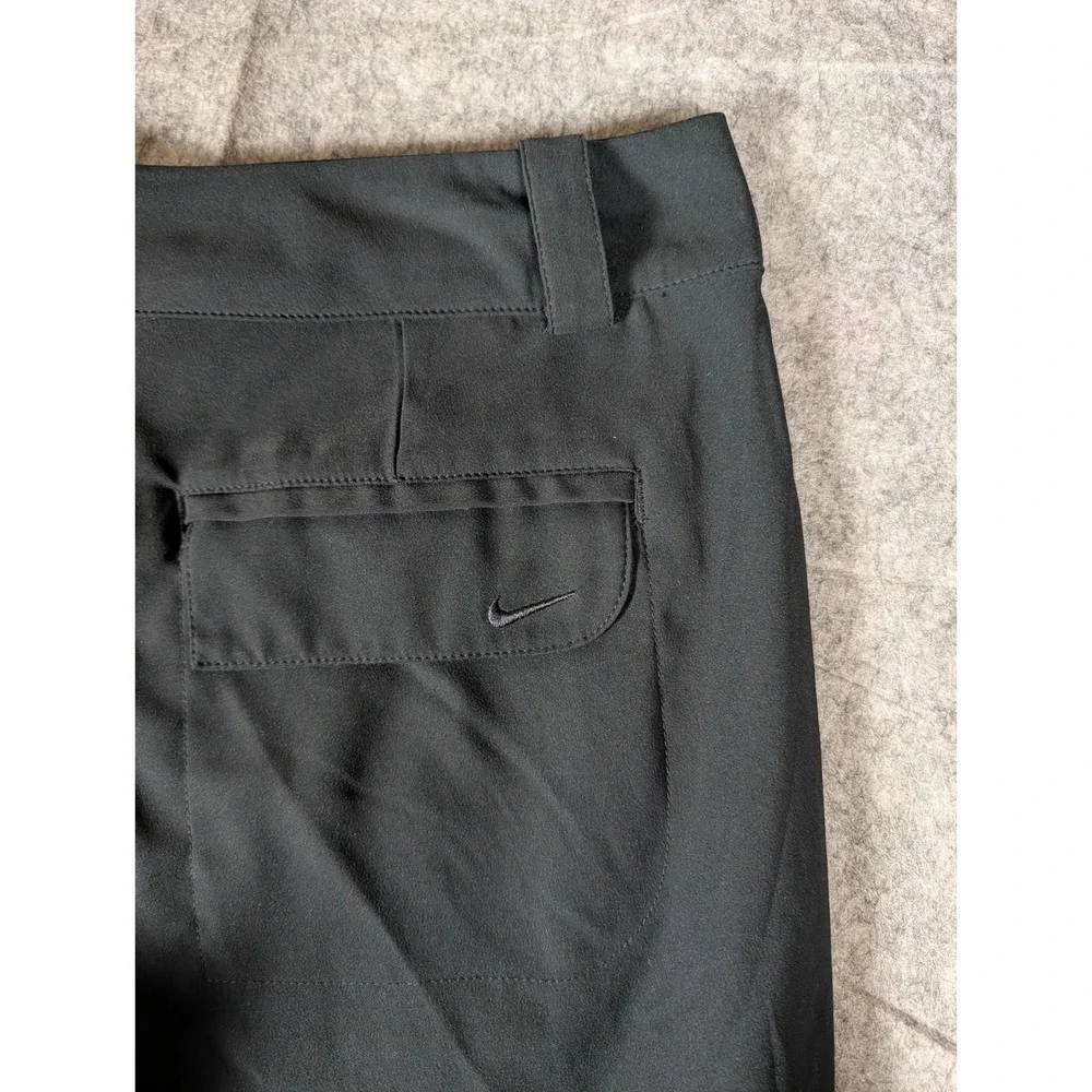 Nike Golf Tour Performance Dri-FIT Cargo Shorts Black Women 6 Double Button
